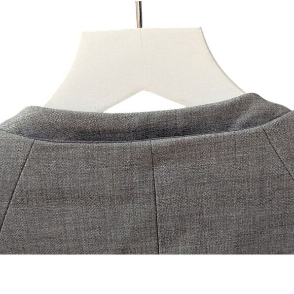 Trina Turk Gray Women's 10 Collarless Blazer NWT - Picture 7 of 10